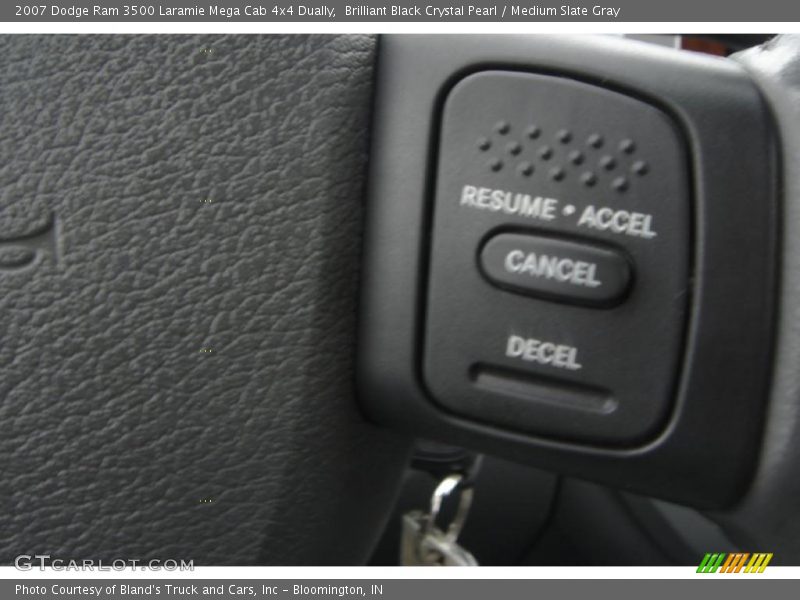 Brilliant Black Crystal Pearl / Medium Slate Gray 2007 Dodge Ram 3500 Laramie Mega Cab 4x4 Dually