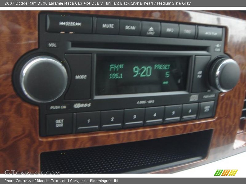 Brilliant Black Crystal Pearl / Medium Slate Gray 2007 Dodge Ram 3500 Laramie Mega Cab 4x4 Dually