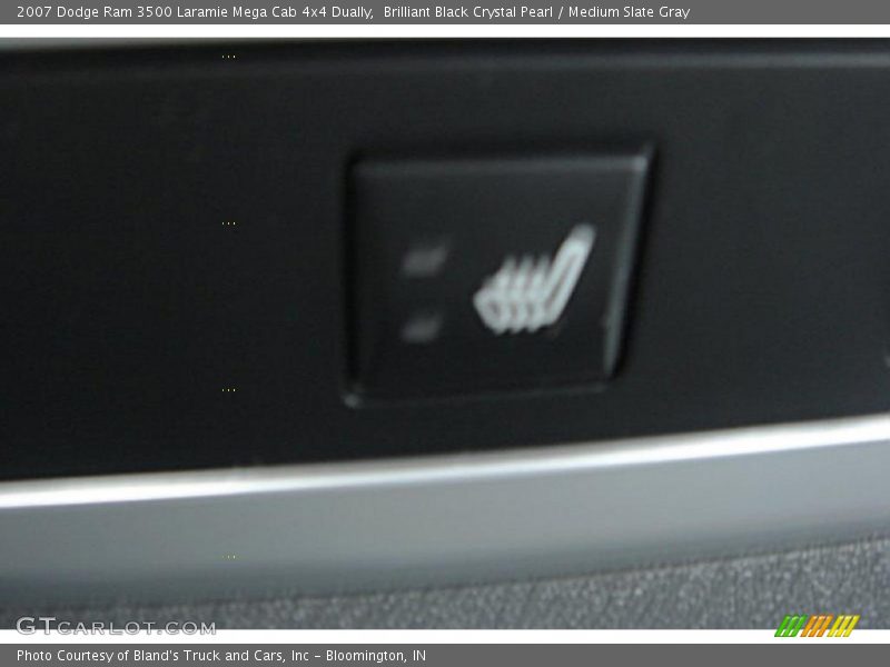 Brilliant Black Crystal Pearl / Medium Slate Gray 2007 Dodge Ram 3500 Laramie Mega Cab 4x4 Dually