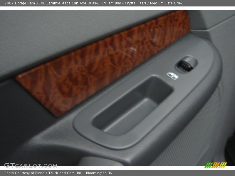 Brilliant Black Crystal Pearl / Medium Slate Gray 2007 Dodge Ram 3500 Laramie Mega Cab 4x4 Dually