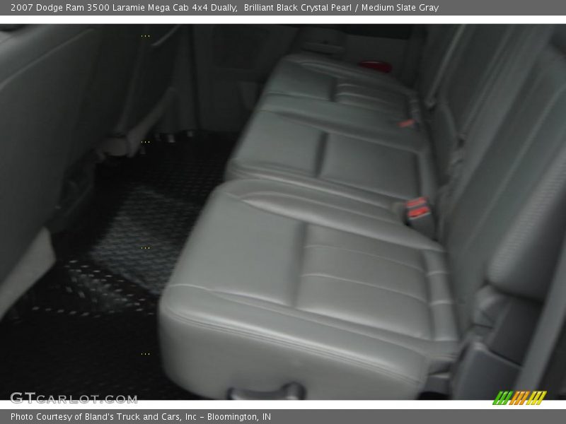Brilliant Black Crystal Pearl / Medium Slate Gray 2007 Dodge Ram 3500 Laramie Mega Cab 4x4 Dually