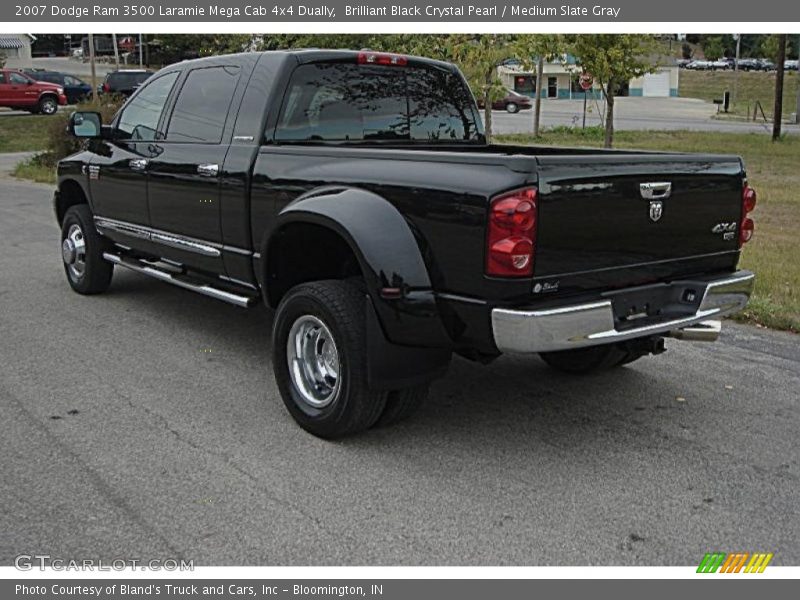 Brilliant Black Crystal Pearl / Medium Slate Gray 2007 Dodge Ram 3500 Laramie Mega Cab 4x4 Dually
