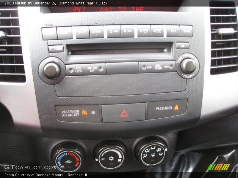 Diamond White Pearl / Black 2008 Mitsubishi Outlander LS