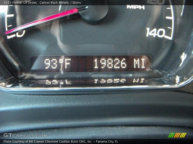 Carbon Black Metallic / Ebony 2010 Pontiac G6 Sedan