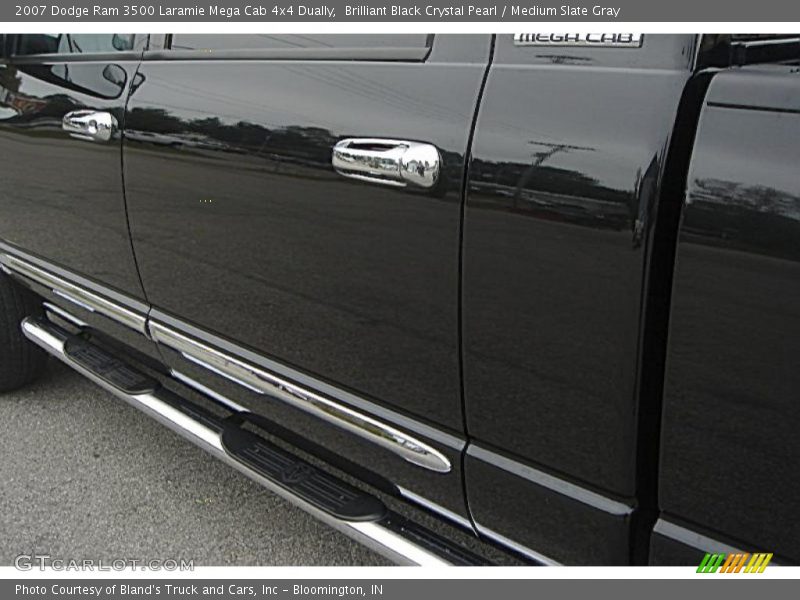 Brilliant Black Crystal Pearl / Medium Slate Gray 2007 Dodge Ram 3500 Laramie Mega Cab 4x4 Dually