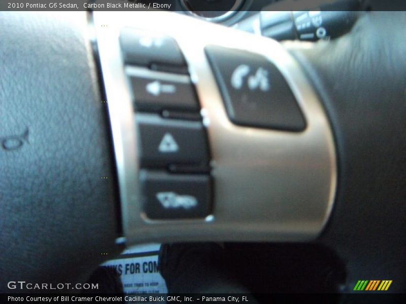 Carbon Black Metallic / Ebony 2010 Pontiac G6 Sedan