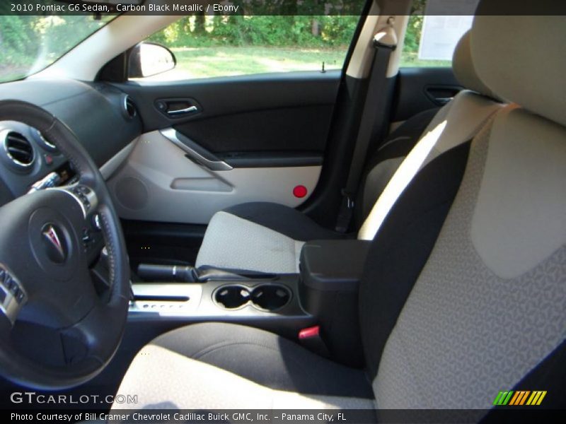 Carbon Black Metallic / Ebony 2010 Pontiac G6 Sedan