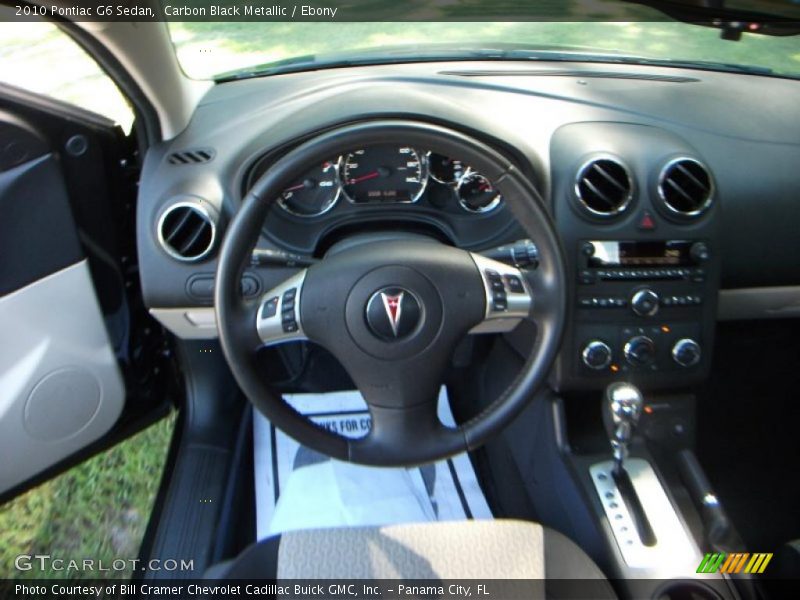 Carbon Black Metallic / Ebony 2010 Pontiac G6 Sedan