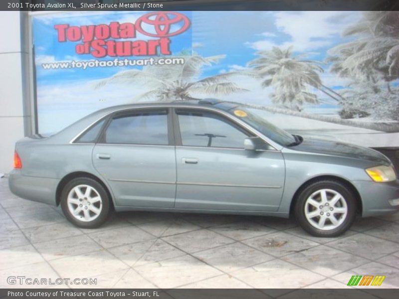 Silver Spruce Metallic / Stone 2001 Toyota Avalon XL