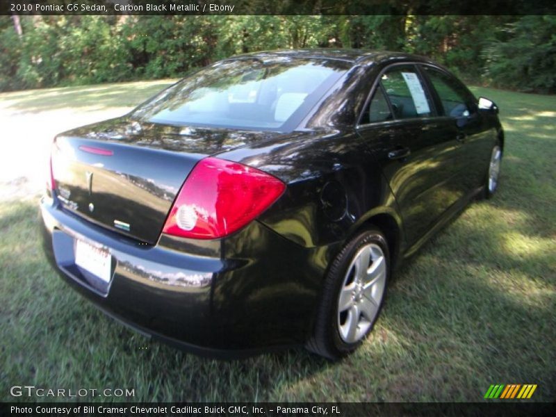 Carbon Black Metallic / Ebony 2010 Pontiac G6 Sedan