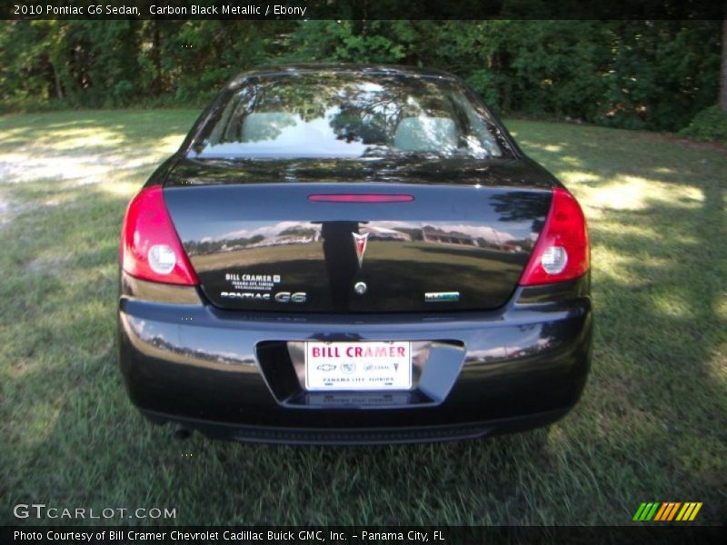Carbon Black Metallic / Ebony 2010 Pontiac G6 Sedan