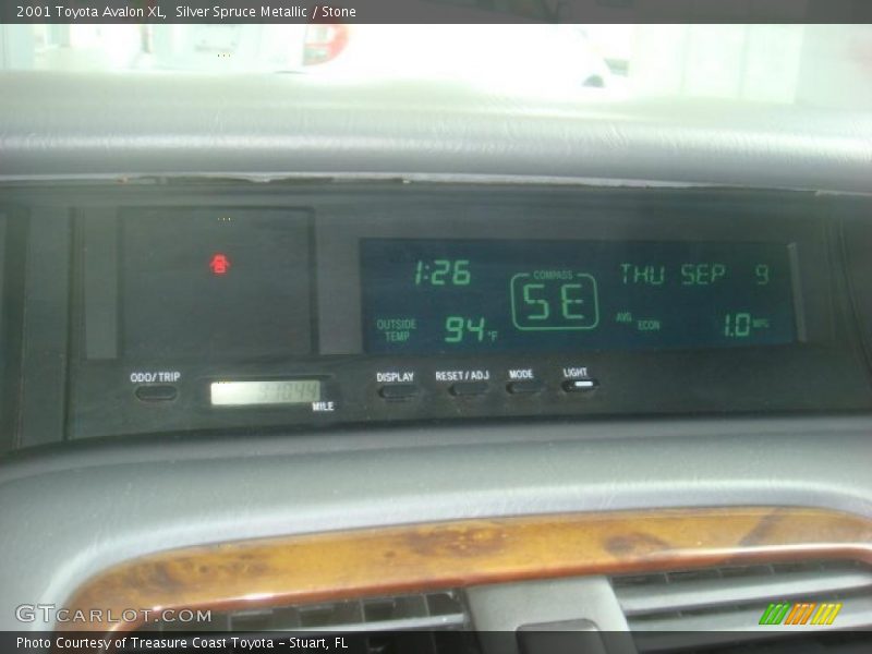 Silver Spruce Metallic / Stone 2001 Toyota Avalon XL