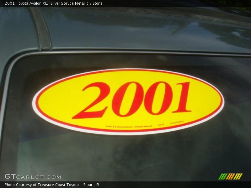 Silver Spruce Metallic / Stone 2001 Toyota Avalon XL