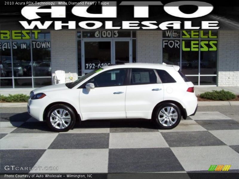 White Diamond Pearl / Taupe 2010 Acura RDX Technology