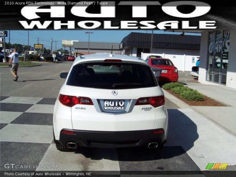 White Diamond Pearl / Taupe 2010 Acura RDX Technology