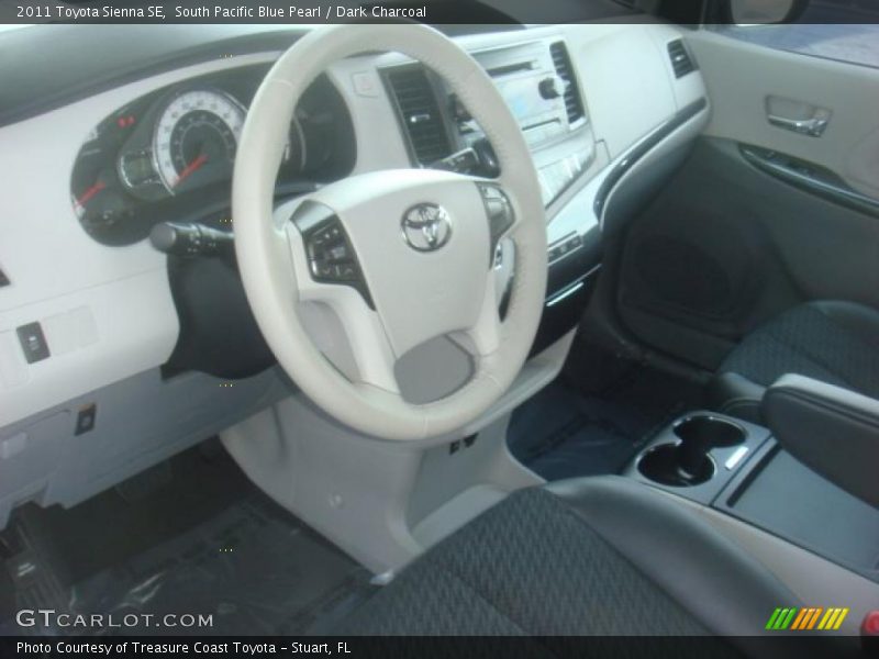 South Pacific Blue Pearl / Dark Charcoal 2011 Toyota Sienna SE