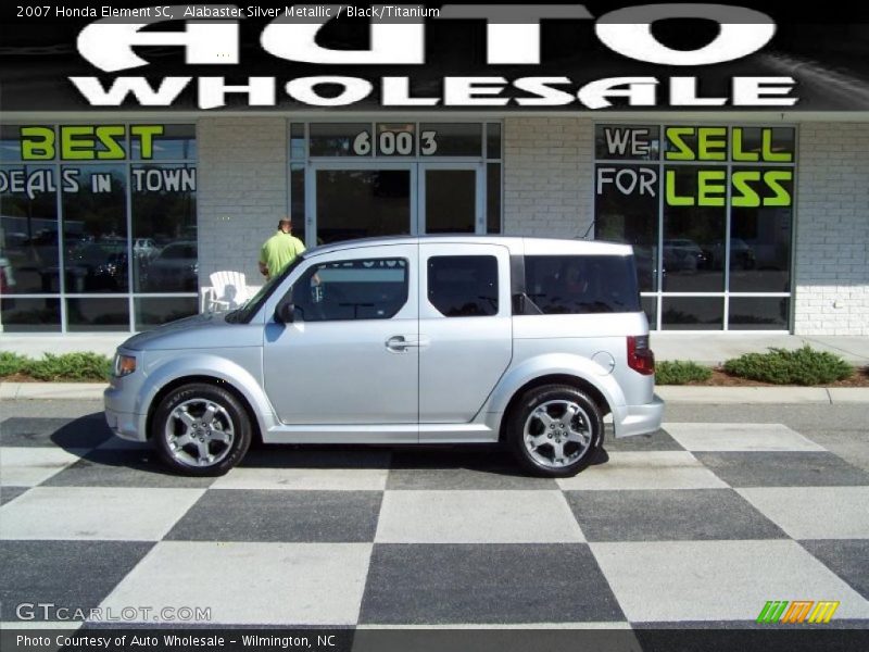 Alabaster Silver Metallic / Black/Titanium 2007 Honda Element SC