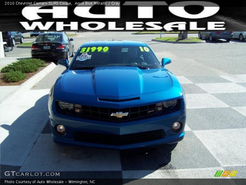 Aqua Blue Metallic / Gray 2010 Chevrolet Camaro SS/RS Coupe