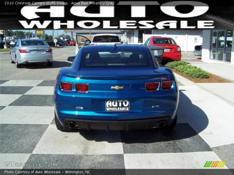 Aqua Blue Metallic / Gray 2010 Chevrolet Camaro SS/RS Coupe