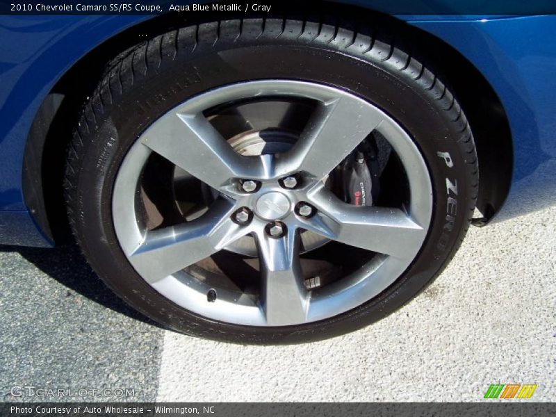 Aqua Blue Metallic / Gray 2010 Chevrolet Camaro SS/RS Coupe