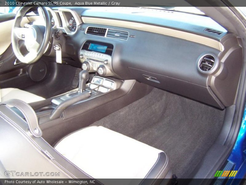 Aqua Blue Metallic / Gray 2010 Chevrolet Camaro SS/RS Coupe