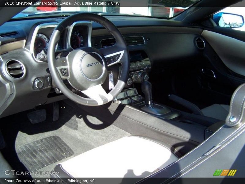 Aqua Blue Metallic / Gray 2010 Chevrolet Camaro SS/RS Coupe