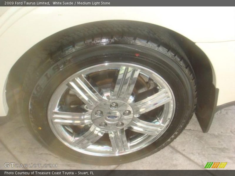 White Suede / Medium Light Stone 2009 Ford Taurus Limited