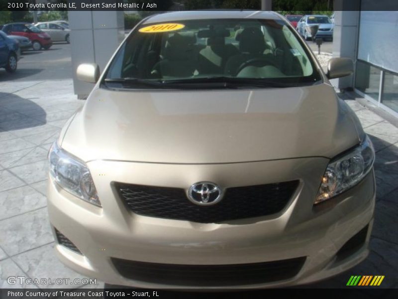 Desert Sand Metallic / Ash 2010 Toyota Corolla LE