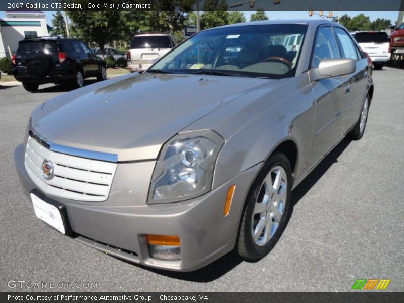 Gold Mist / Cashmere 2007 Cadillac CTS Sedan