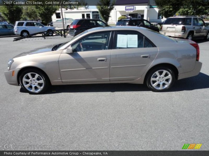 Gold Mist / Cashmere 2007 Cadillac CTS Sedan