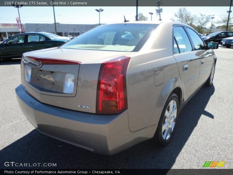 Gold Mist / Cashmere 2007 Cadillac CTS Sedan