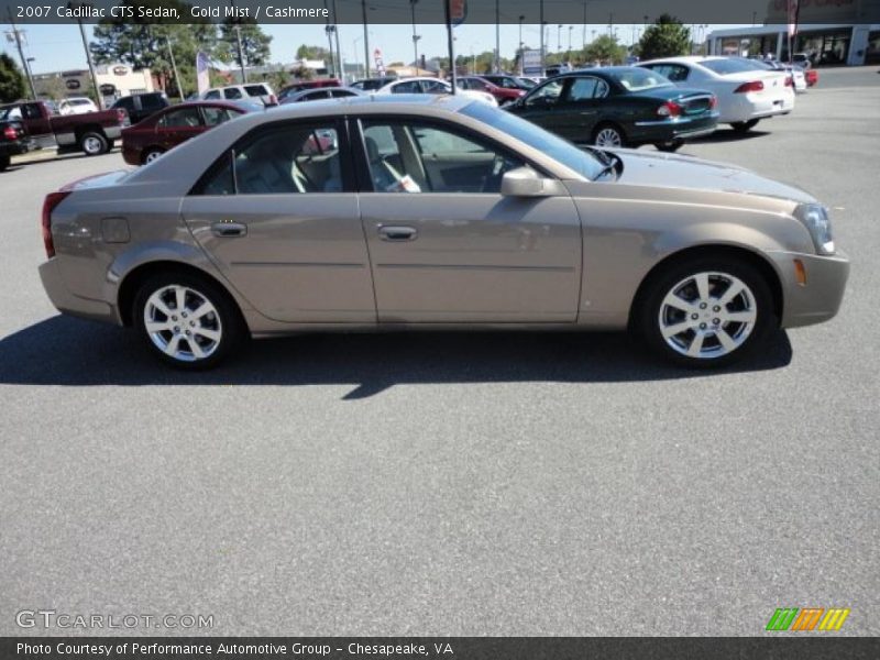 Gold Mist / Cashmere 2007 Cadillac CTS Sedan