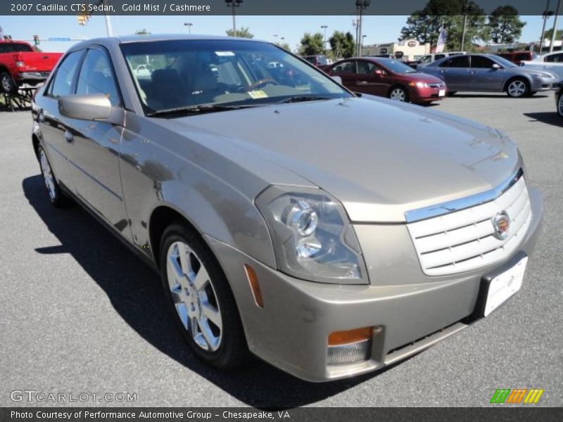 Gold Mist / Cashmere 2007 Cadillac CTS Sedan