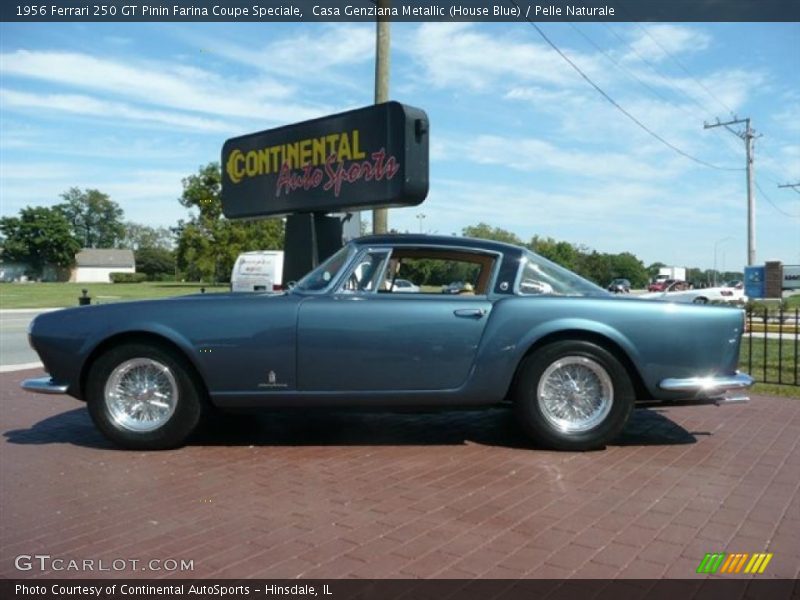 Casa Genziana Metallic (House Blue) / Pelle Naturale 1956 Ferrari 250 GT Pinin Farina Coupe Speciale