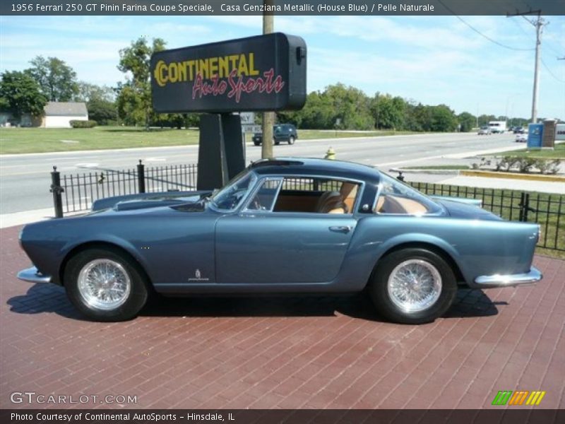 Casa Genziana Metallic (House Blue) / Pelle Naturale 1956 Ferrari 250 GT Pinin Farina Coupe Speciale