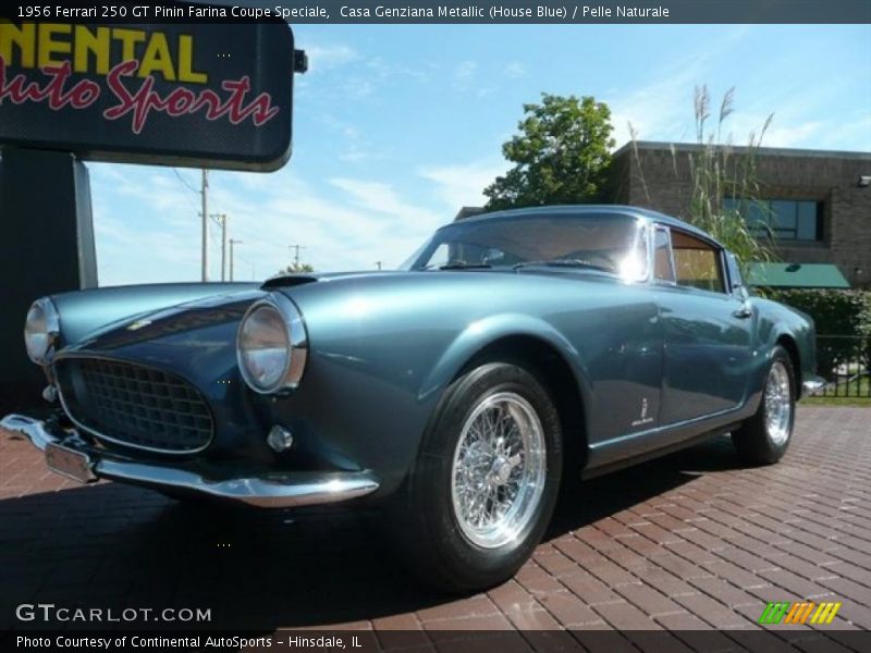 Casa Genziana Metallic (House Blue) / Pelle Naturale 1956 Ferrari 250 GT Pinin Farina Coupe Speciale