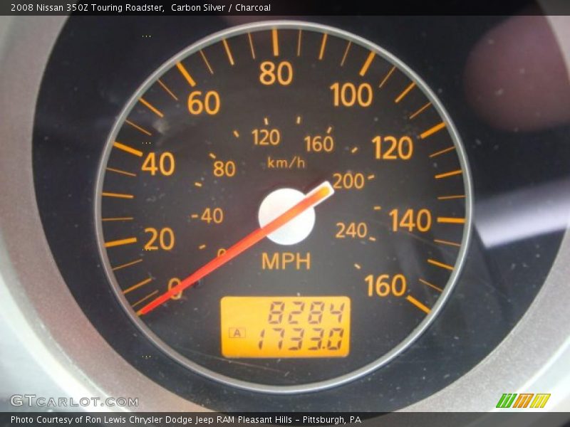 Carbon Silver / Charcoal 2008 Nissan 350Z Touring Roadster