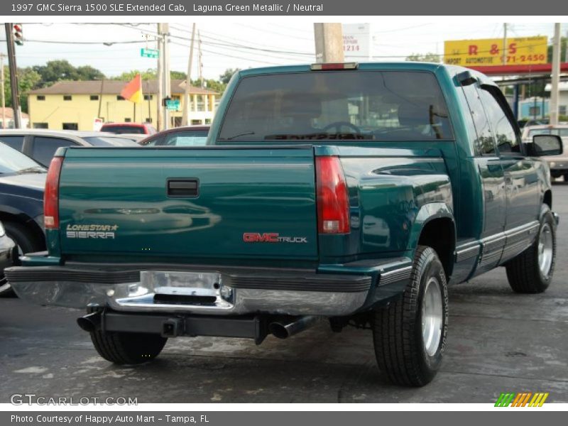 Laguna Green Metallic / Neutral 1997 GMC Sierra 1500 SLE Extended Cab