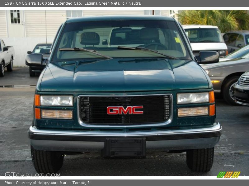 Laguna Green Metallic / Neutral 1997 GMC Sierra 1500 SLE Extended Cab