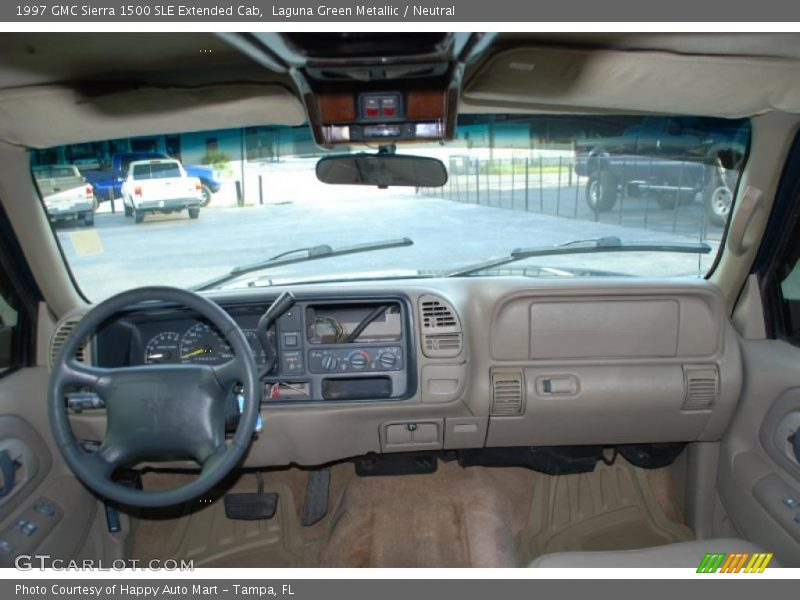 Laguna Green Metallic / Neutral 1997 GMC Sierra 1500 SLE Extended Cab