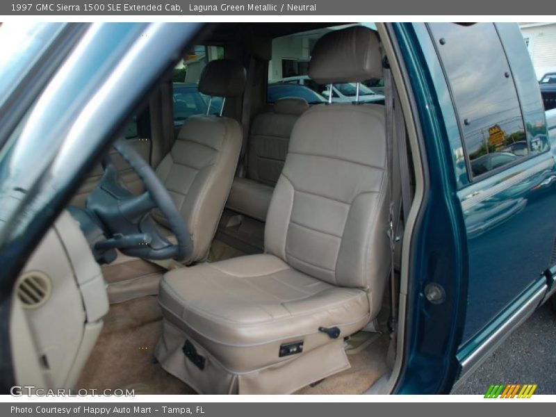 Laguna Green Metallic / Neutral 1997 GMC Sierra 1500 SLE Extended Cab