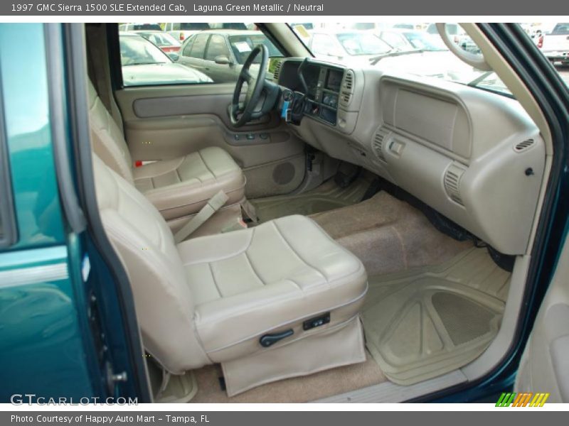Laguna Green Metallic / Neutral 1997 GMC Sierra 1500 SLE Extended Cab