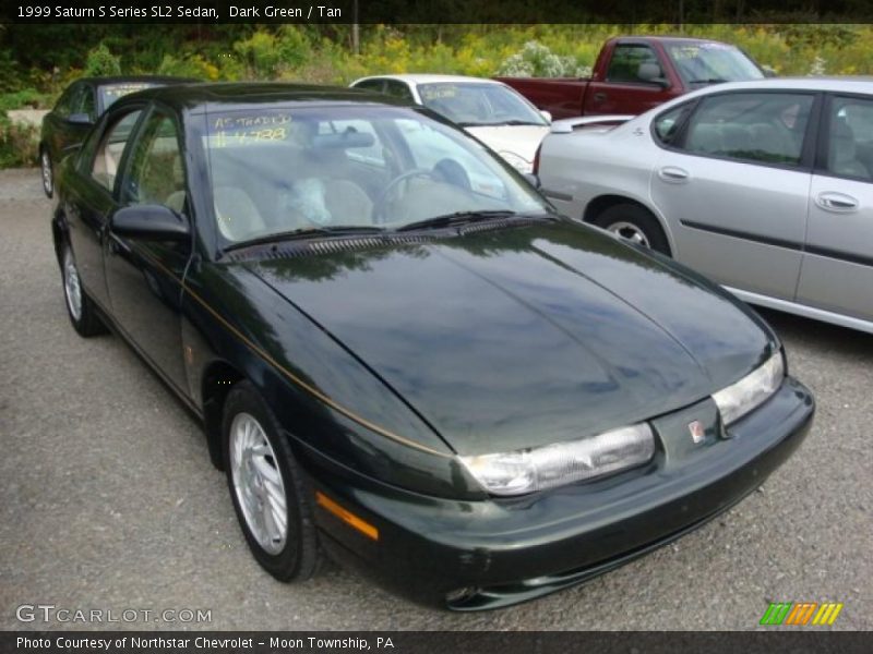 Dark Green / Tan 1999 Saturn S Series SL2 Sedan