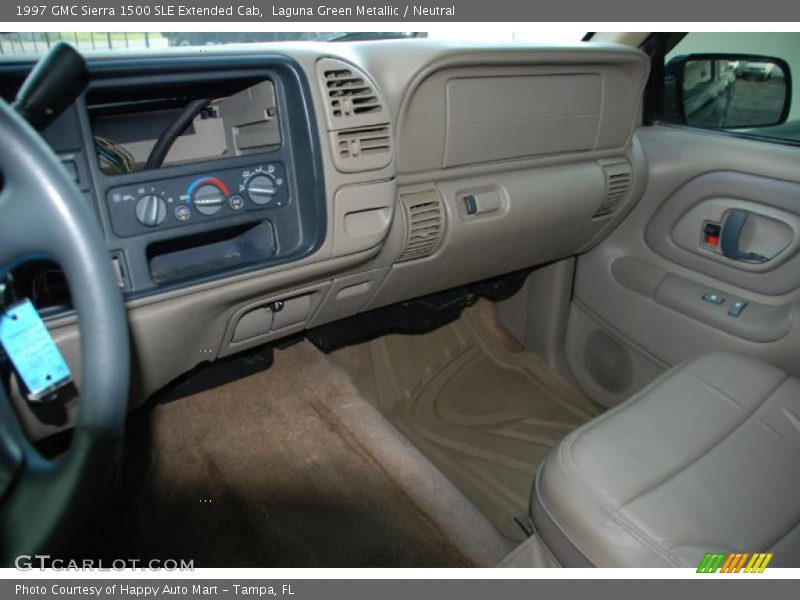 Laguna Green Metallic / Neutral 1997 GMC Sierra 1500 SLE Extended Cab