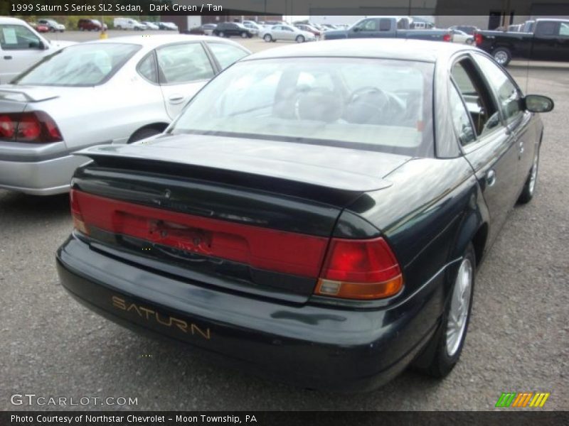 Dark Green / Tan 1999 Saturn S Series SL2 Sedan