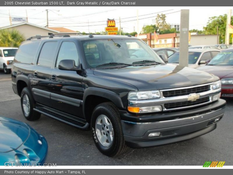 Dark Gray Metallic / Gray/Dark Charcoal 2005 Chevrolet Suburban 1500 LT