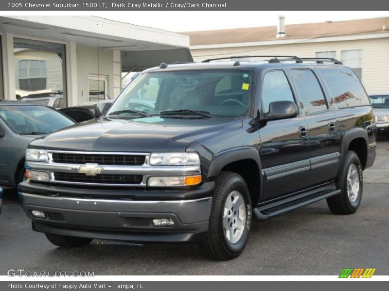 Dark Gray Metallic / Gray/Dark Charcoal 2005 Chevrolet Suburban 1500 LT