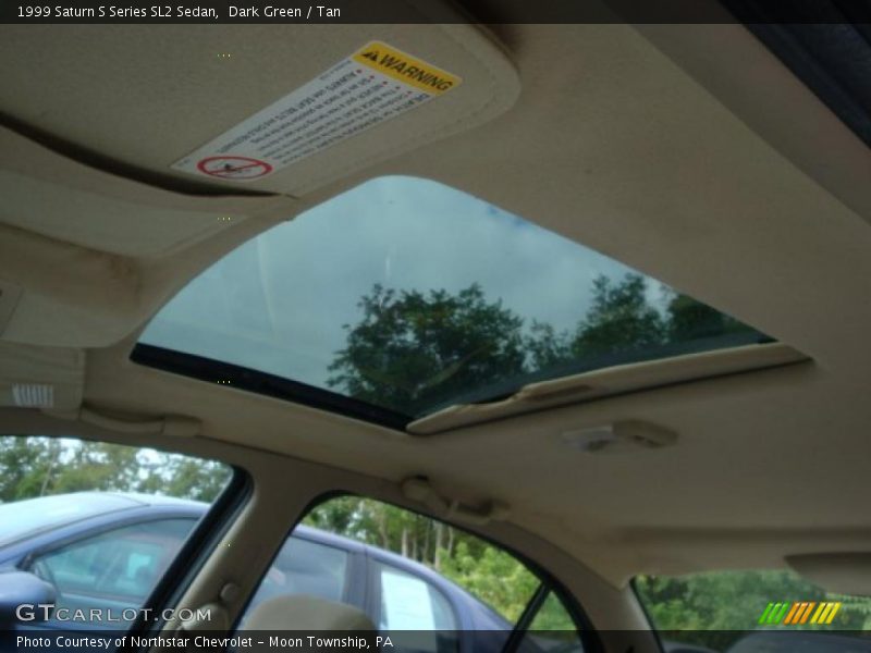 Dark Green / Tan 1999 Saturn S Series SL2 Sedan