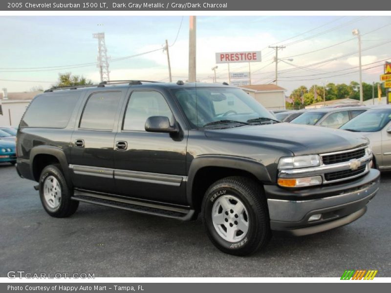 Dark Gray Metallic / Gray/Dark Charcoal 2005 Chevrolet Suburban 1500 LT