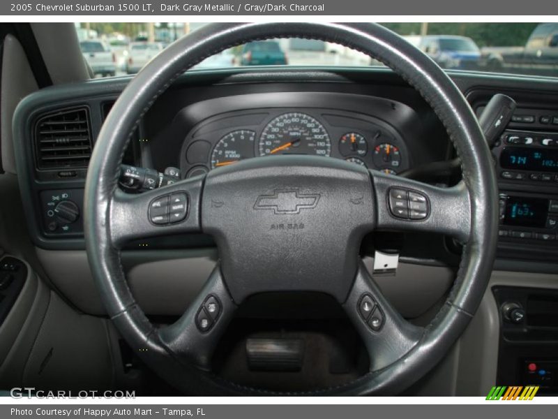 Dark Gray Metallic / Gray/Dark Charcoal 2005 Chevrolet Suburban 1500 LT
